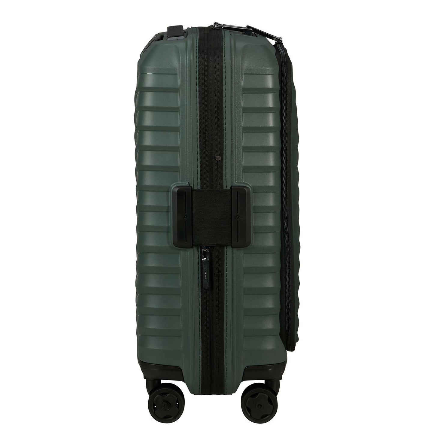 Samsonite Intuo Handbagage Spinner 55 cm - Uitbreidbaar 42/48 liter - met 15.6" laptop-voorvak - 55x40x20/23 cm - olijf groen