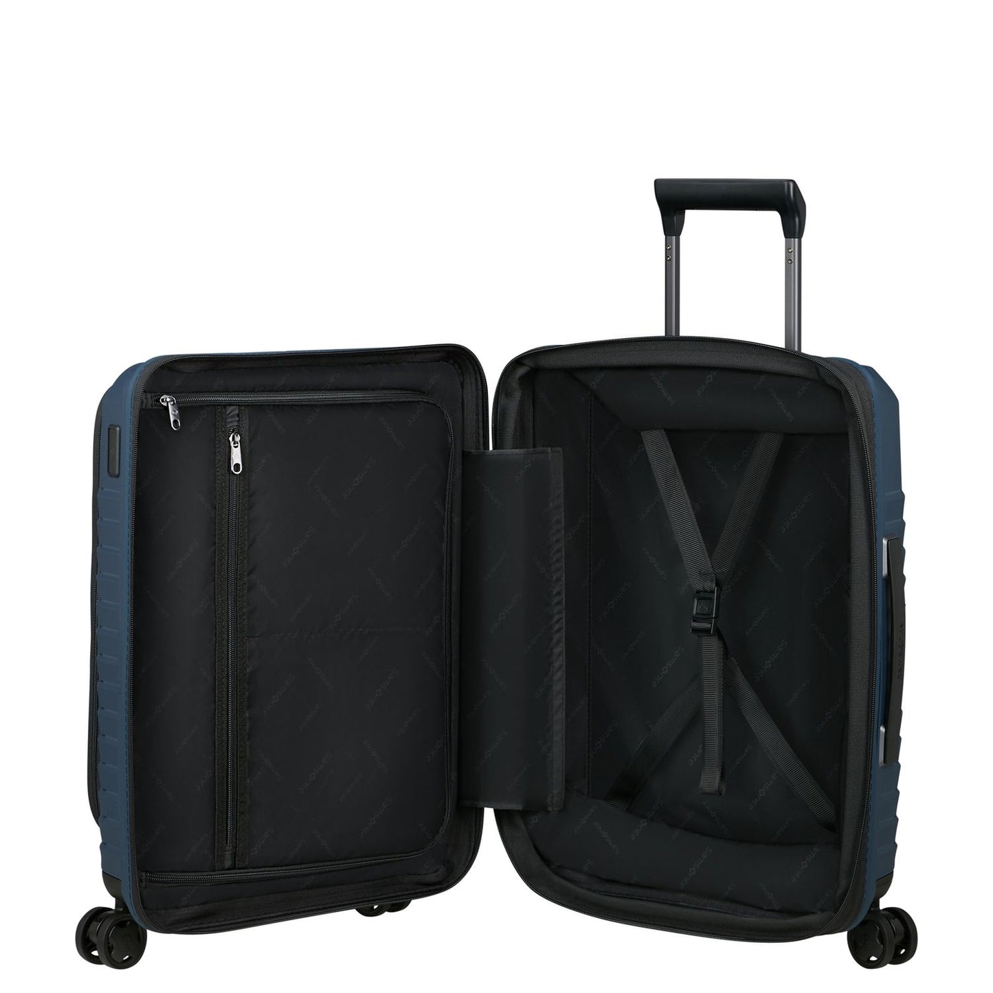 Samsonite Intuo Handbagage Spinner 55 cm - Uitbreidbaar 42/48 liter - met 15.6" laptop-voorvak - 55x40x20/23 cm - blue nights