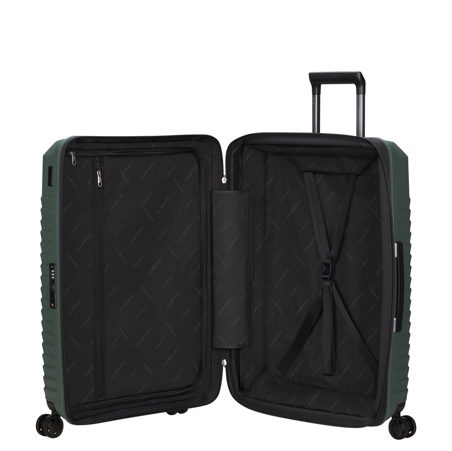 Samsonite Intuo Spinner 75 cm - Uitbreidbaar 105/115 liter - 75x51x30/35 cm - olijf groen