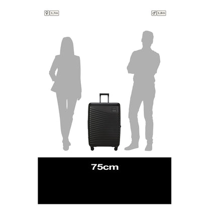 Samsonite Intuo Spinner 75 cm - Uitbreidbaar 105/115 liter - 75x51x30/35 cm - zwart