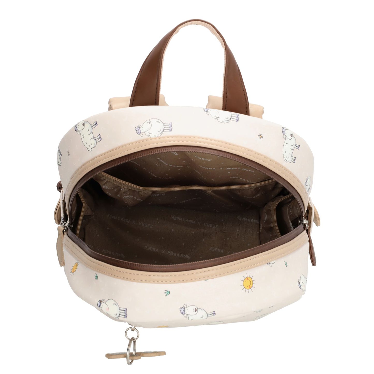 Zebra Trends Mike & Molly Kinderrugzak - met borstriem - creme