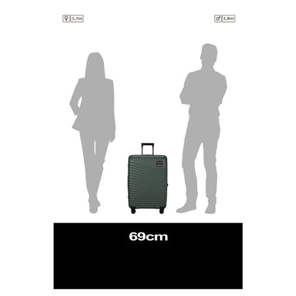 Samsonite Intuo Spinner 69 cm - Uitbreidbaar 79/87 liter - 69x48x28/31 cm - olijf groen
