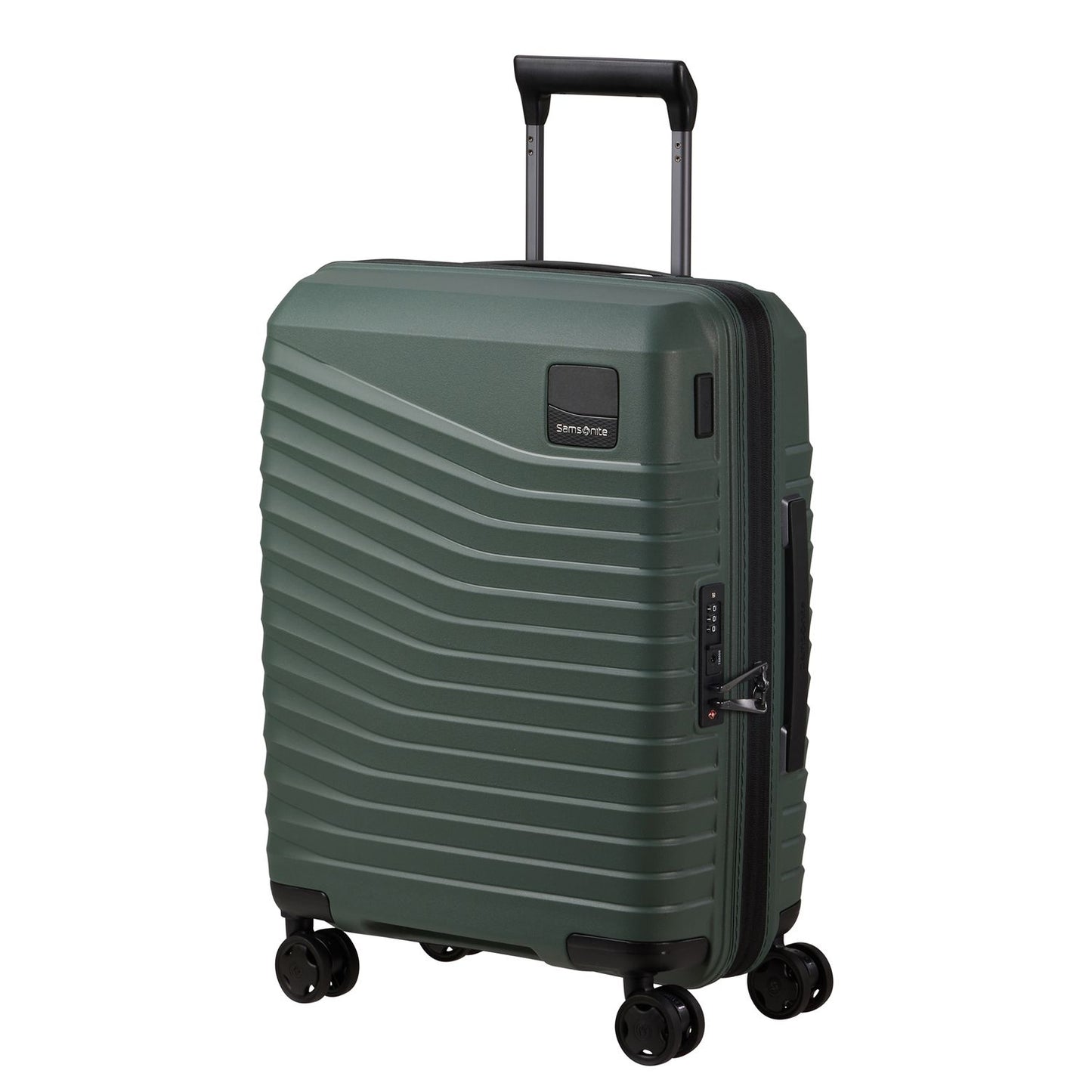 Samsonite Intuo Handbagage Spinner 55 cm - Uitbreidbaar 39/45 liter - 55x40x20/23 cm - olijf goen
