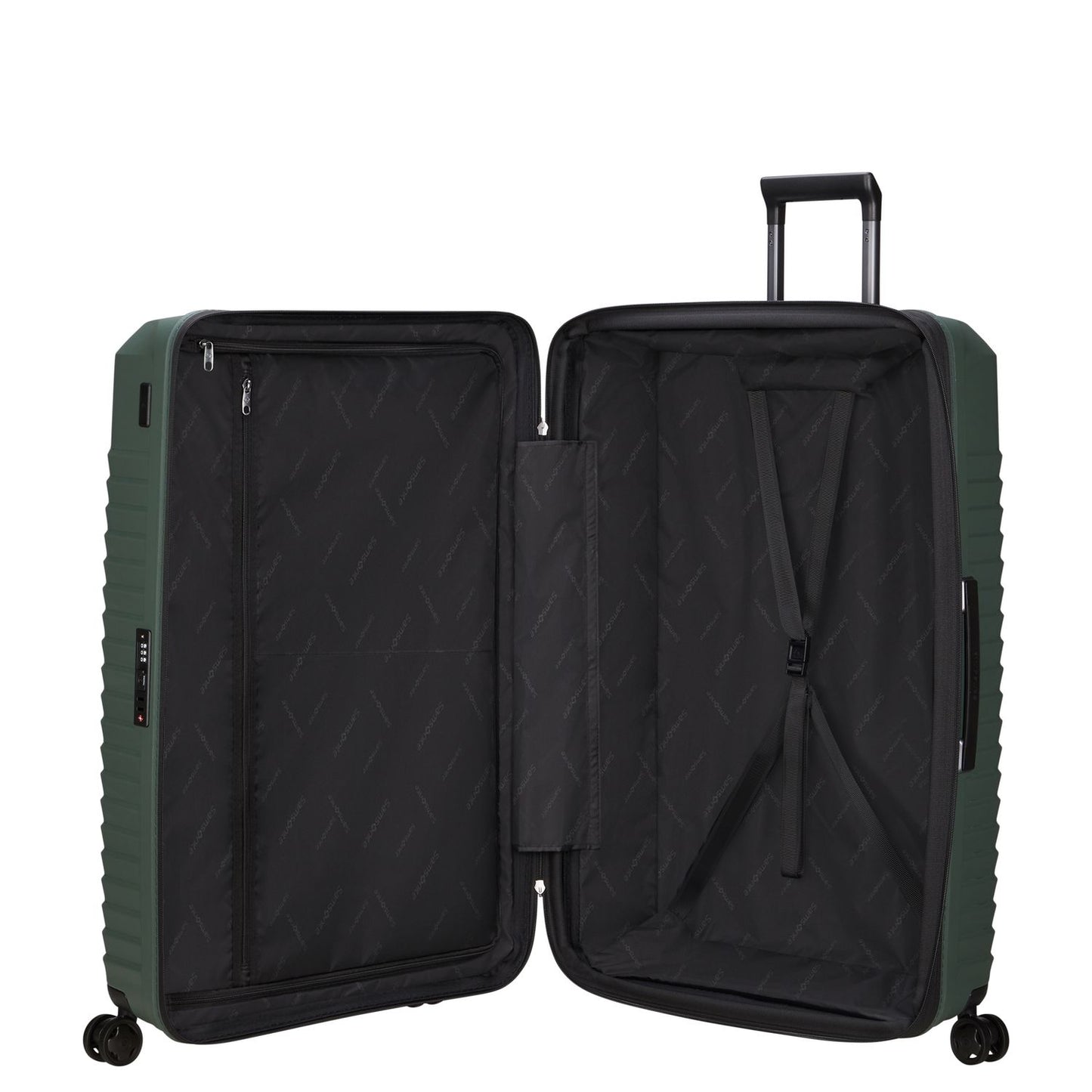 Samsonite Intuo Spinner 81 cm - Uitbreidbaar 132/144 liter - 81x54x33/36 cm - olijf groen