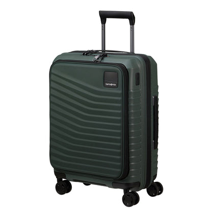Samsonite Intuo Handbagage Spinner 55 cm - Uitbreidbaar 42/48 liter - met 15.6" laptop-voorvak - 55x40x20/23 cm - olijf groen