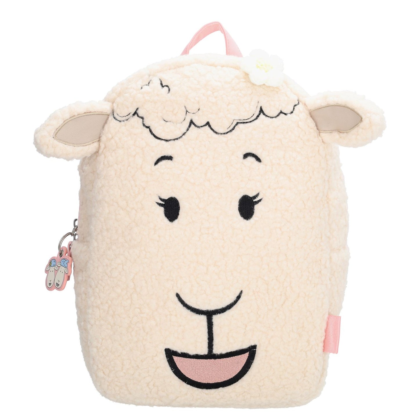 Zebra Trends Mike & Molly Kinderrugzak - teddylook - met borstriem creme