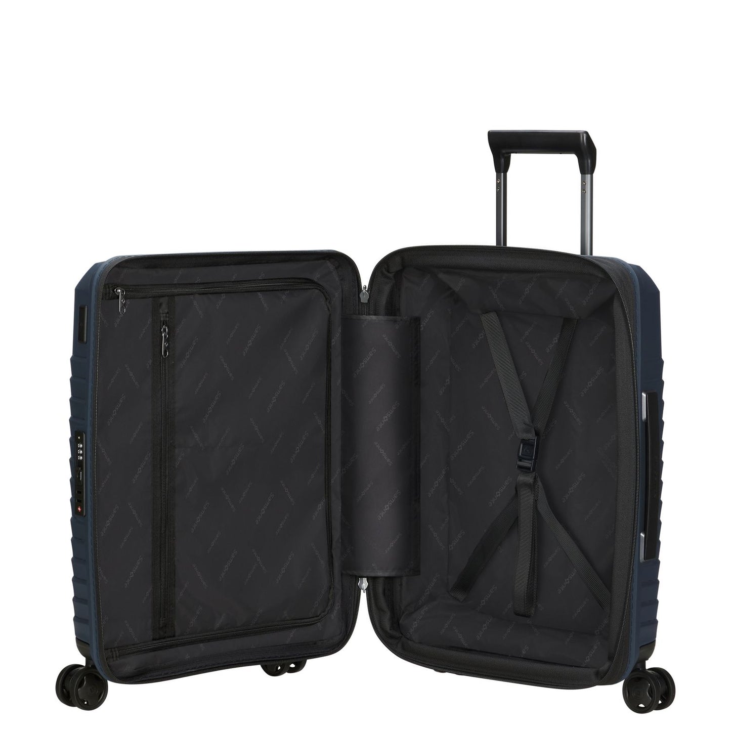Samsonite Intuo Handbagage Spinner 55 cm - Uitbreidbaar 39/45 liter - 55x40x20/23 cm - blue nights