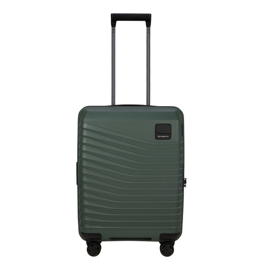 Samsonite Intuo Handbagage Spinner 55 cm - Uitbreidbaar 39/45 liter - 55x40x20/23 cm - olijf goen