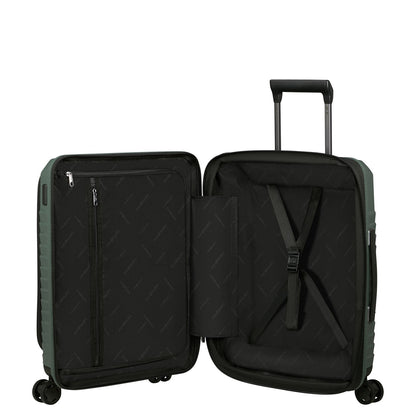 Samsonite Intuo Handbagage Spinner 55 cm - Uitbreidbaar 42/48 liter - met 15.6" laptop-voorvak - 55x40x20/23 cm - olijf groen