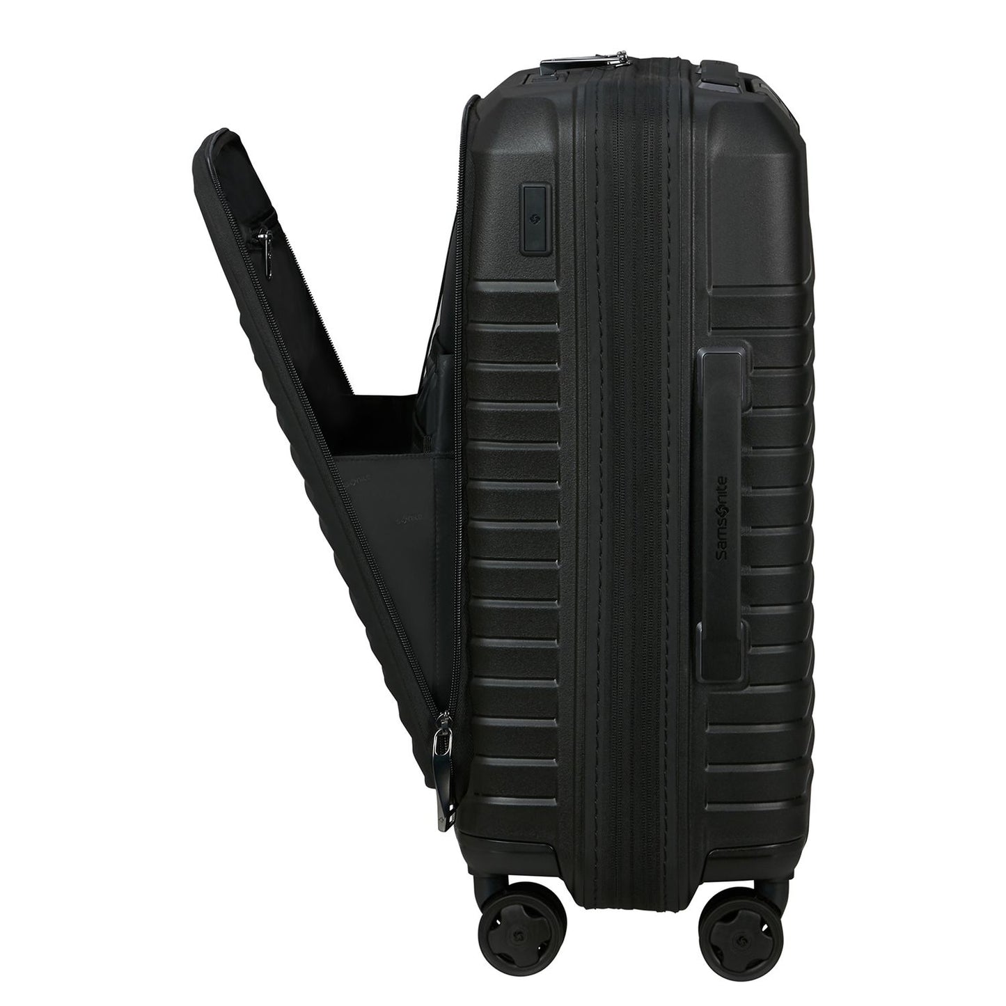 Samsonite Intuo Handbagage Spinner 55 cm - Uitbreidbaar 42/48 liter - met 15.6" laptop-voorvak - 55x40x20/23 cm - zwart