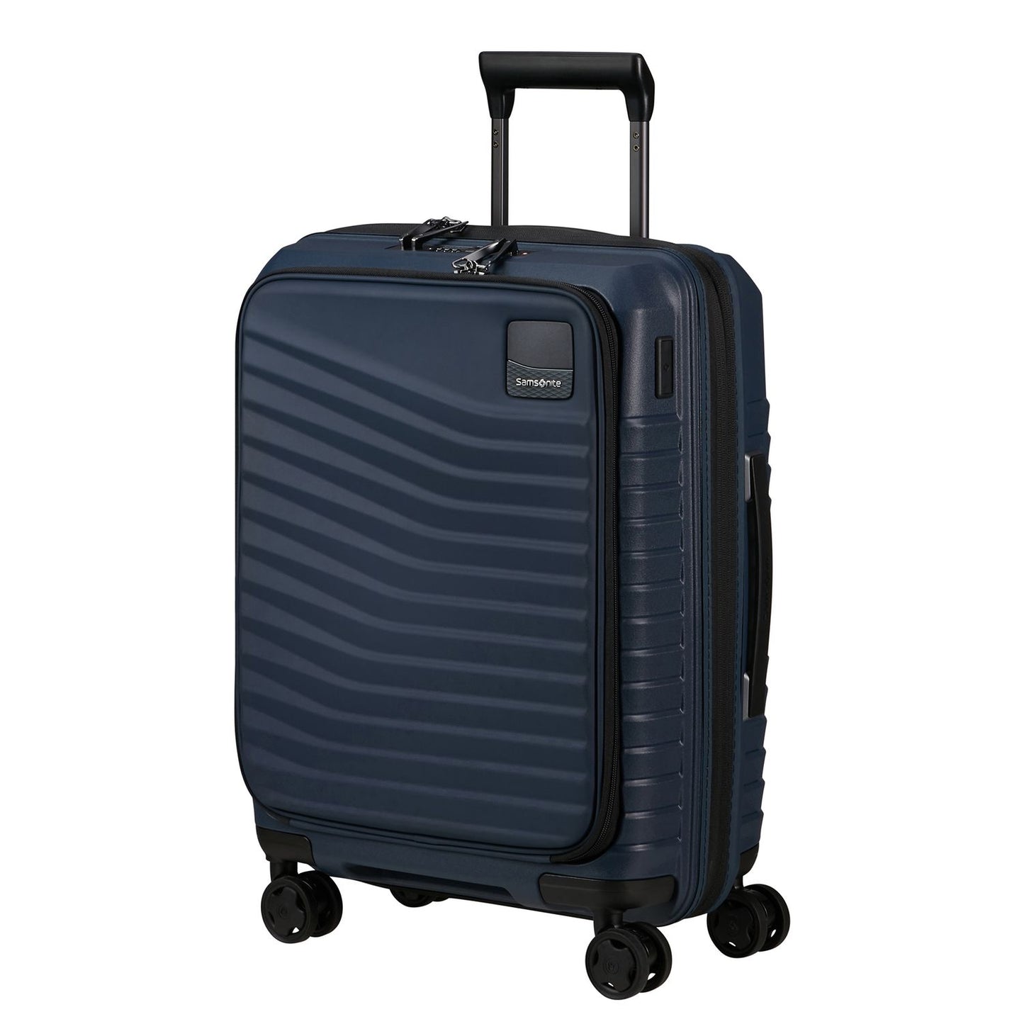 Samsonite Intuo Handbagage Spinner 55 cm - Uitbreidbaar 42/48 liter - met 15.6" laptop-voorvak - 55x40x20/23 cm - blue nights