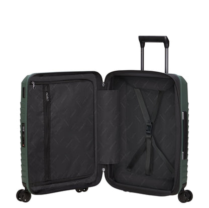 Samsonite Intuo Handbagage Spinner 55 cm - Uitbreidbaar 39/45 liter - 55x40x20/23 cm - olijf goen