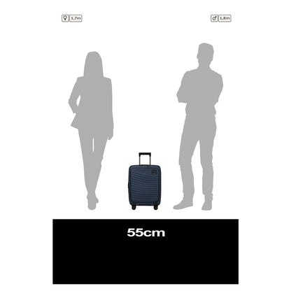 Samsonite Intuo Handbagage Spinner 55 cm - Uitbreidbaar 42/48 liter - met 15.6" laptop-voorvak - 55x40x20/23 cm - blue nights