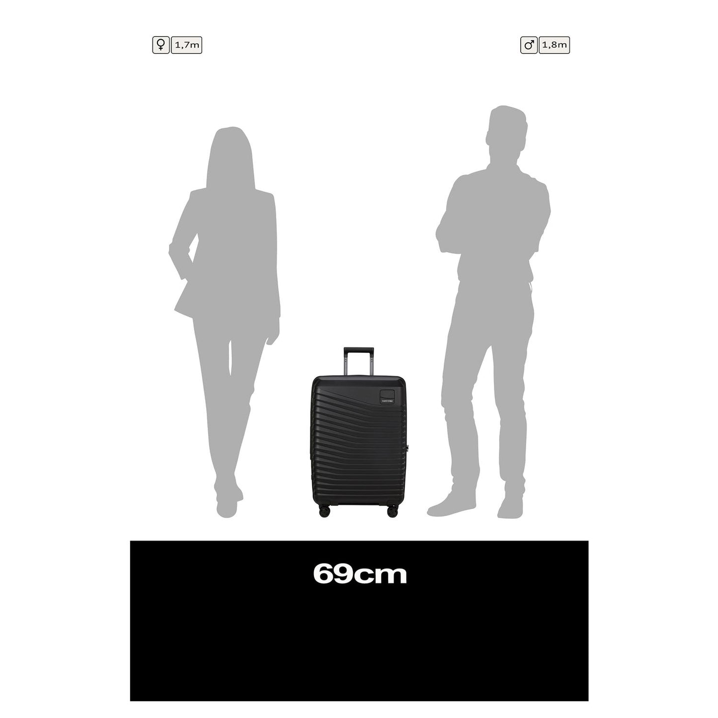Samsonite Intuo Spinner 69 cm - Uitbreidbaar 79/87 liter - 69x48x28/31 cm - blue nights