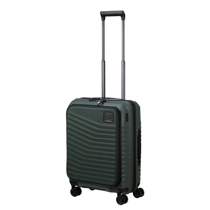 Samsonite Intuo Handbagage Spinner 55 cm - Uitbreidbaar 42/48 liter - met 15.6" laptop-voorvak - 55x40x20/23 cm - olijf groen