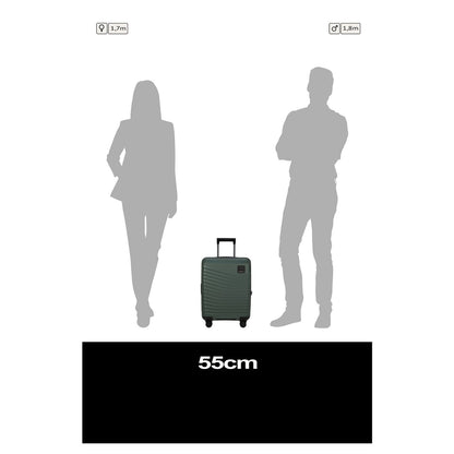 Samsonite Intuo Handbagage Spinner 55 cm - Uitbreidbaar 39/45 liter - 55x40x20/23 cm - olijf goen