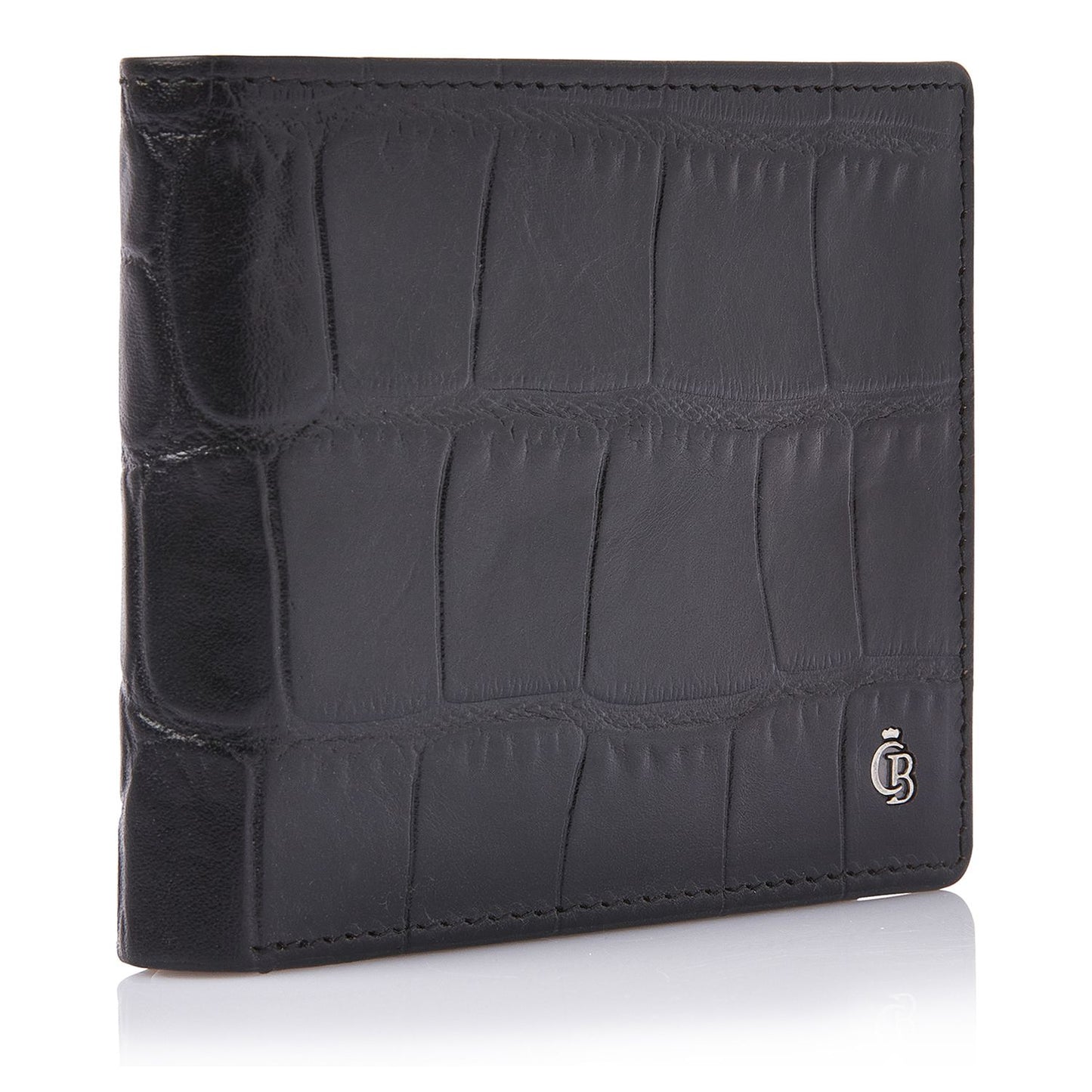 Castelijn & Beerens Croco Billfold - voor 8 pasjes - met RFID bescherming - zwart
