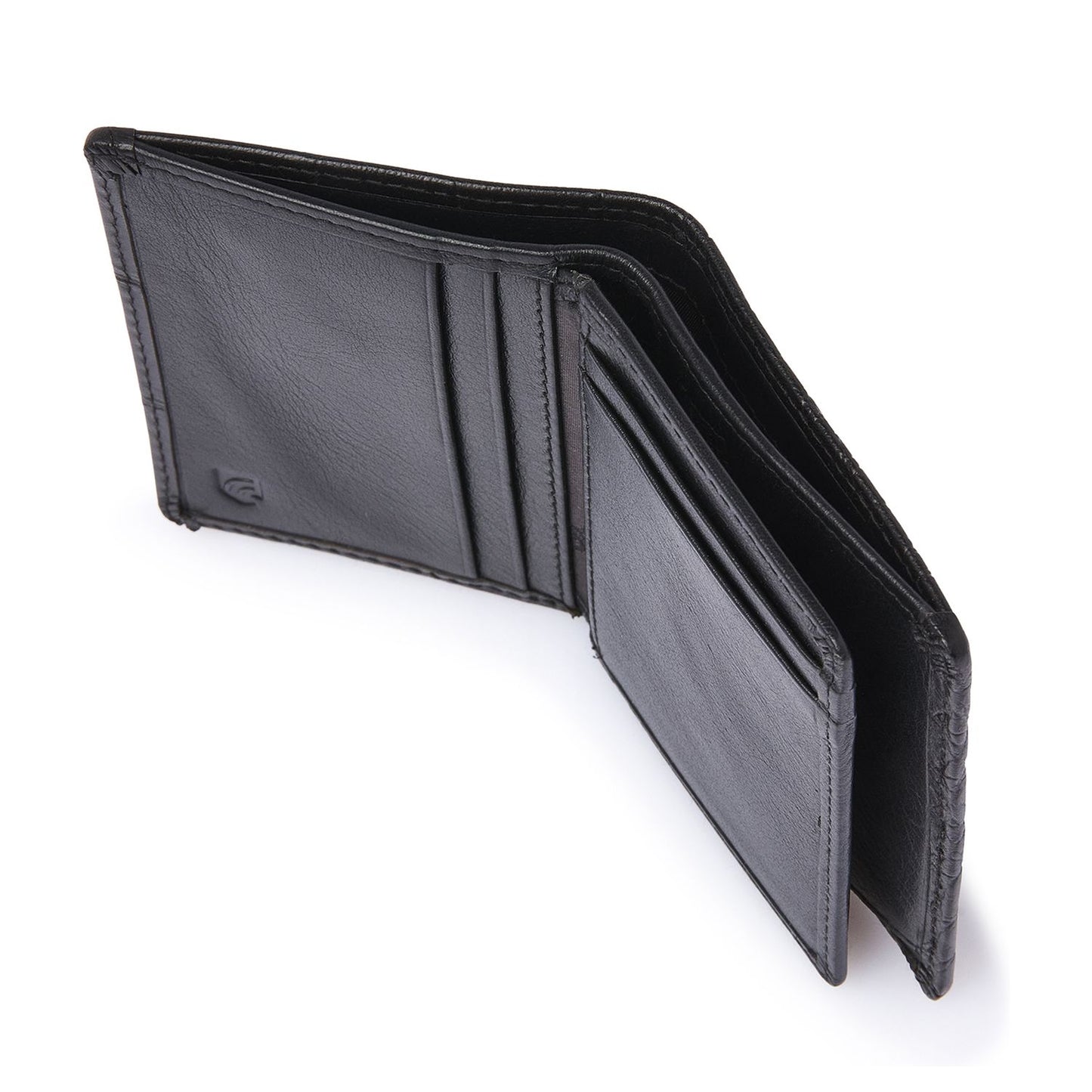 Castelijn & Beerens Croco Mini Wallet - voor 10 pasjes - met RFID bescherming - zwart