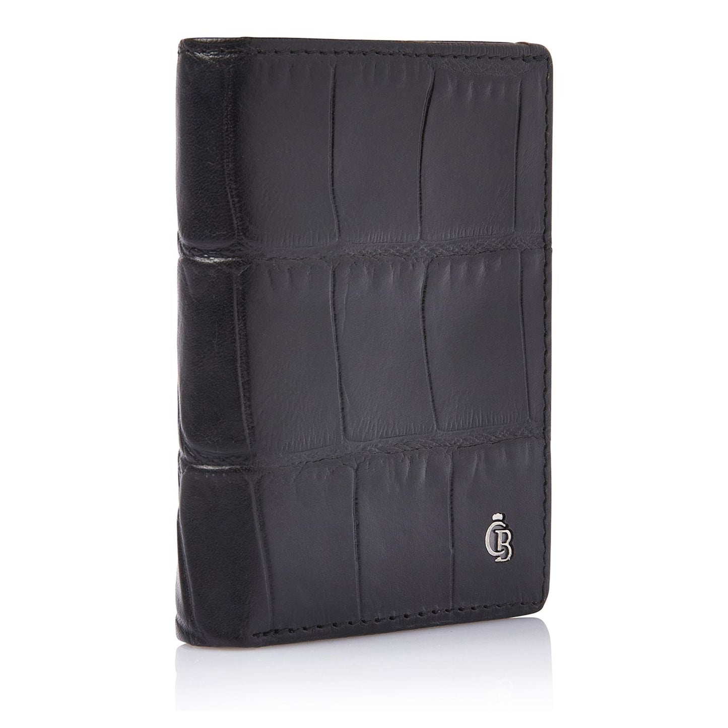Castelijn & Beerens Croco Mini Wallet - voor 10 pasjes - met RFID bescherming - zwart