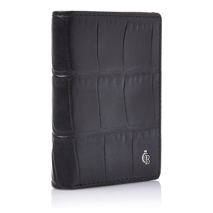 Castelijn & Beerens Croco Mini Wallet - voor 10 pasjes - met RFID bescherming - zwart