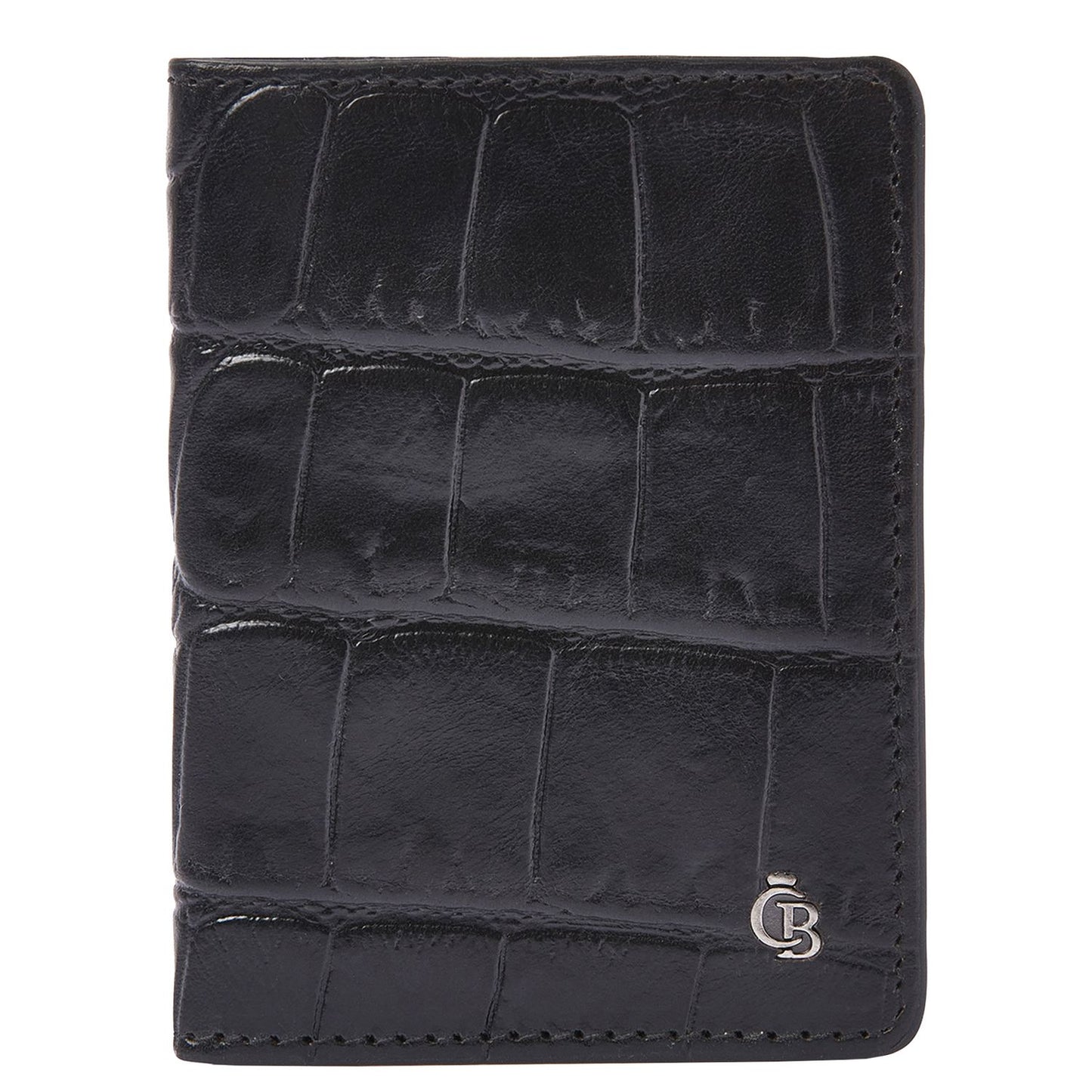 Castelijn & Beerens Croco Creditcard Etui - voor 6 pasjes - met RFID bescherming - zwart
