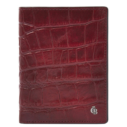 Castelijn & Beerens Croco Billfold - voor 9 pasjes - met RFID bescherming - rood