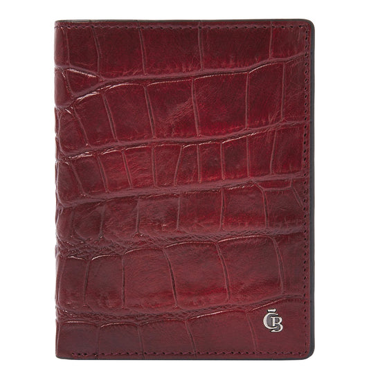 Castelijn & Beerens Croco Billfold - voor 9 pasjes - met RFID bescherming - rood