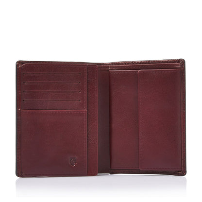 Castelijn & Beerens Croco Billfold - voor 9 pasjes - met RFID bescherming - rood