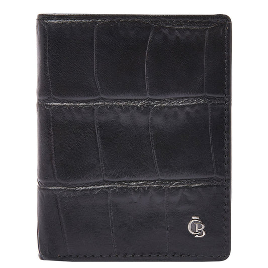 Castelijn & Beerens Croco Mini Wallet - voor 10 pasjes - met RFID bescherming - zwart