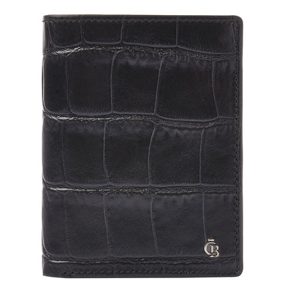 Castelijn & Beerens Croco Billfold - voor 9 pasjes - met RFID bescherming - zwart