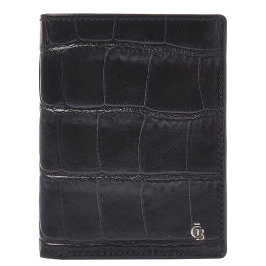 Castelijn & Beerens Croco Billfold - voor 9 pasjes - met RFID bescherming - zwart