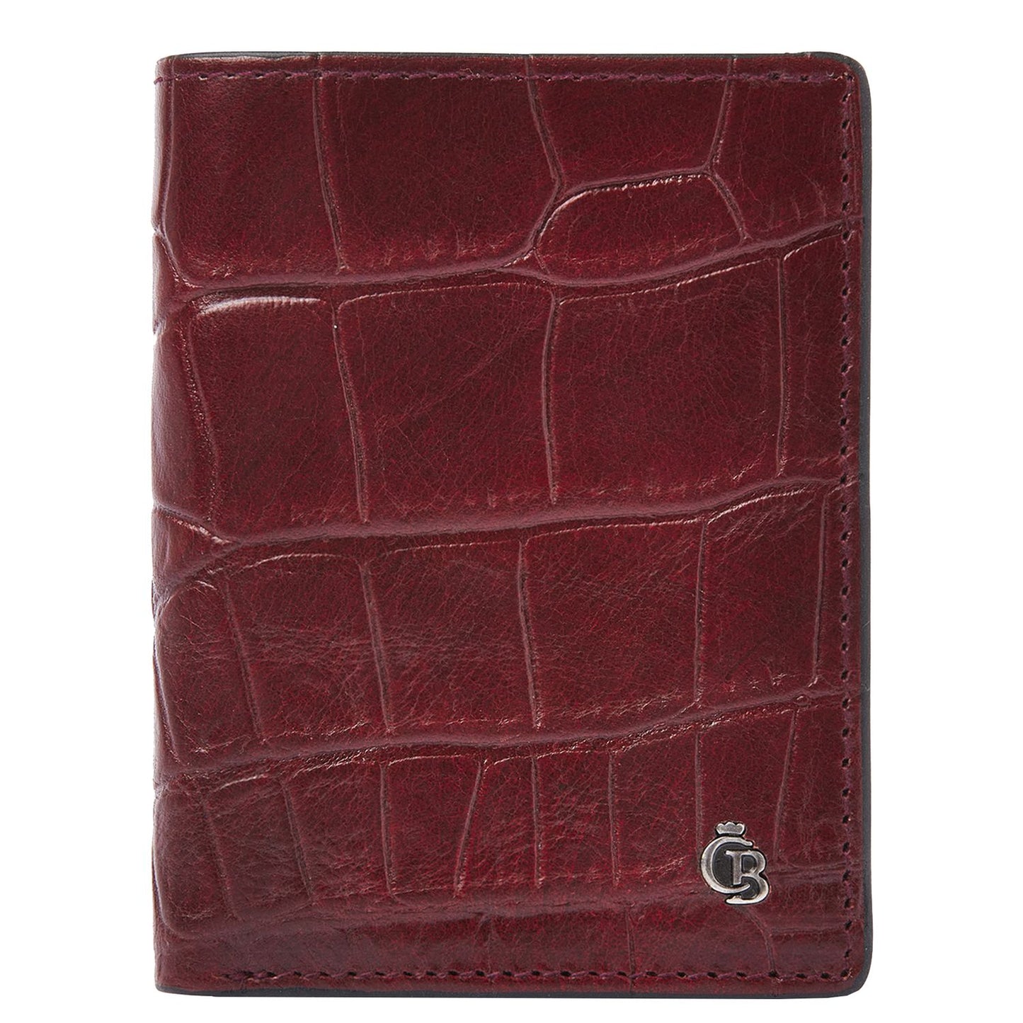 Castelijn & Beerens Croco Mini Wallet - voor 10 pasjes - met RFID bescherming - rood