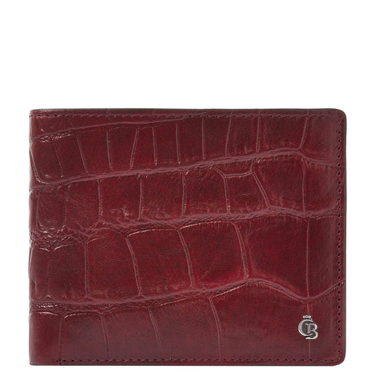 Castelijn & Beerens Croco Billfold - voor 8 pasjes - met RFID bescherming - rood
