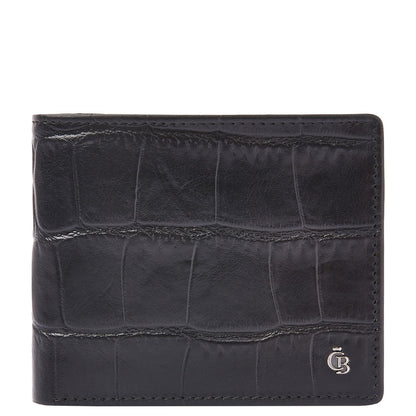 Castelijn & Beerens Croco Billfold - voor 8 pasjes - met RFID bescherming - zwart