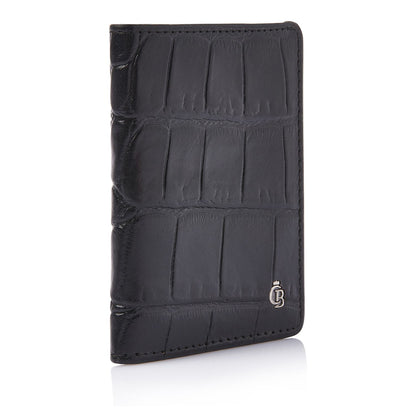 Castelijn & Beerens Croco Creditcard Etui - voor 6 pasjes - met RFID bescherming - zwart