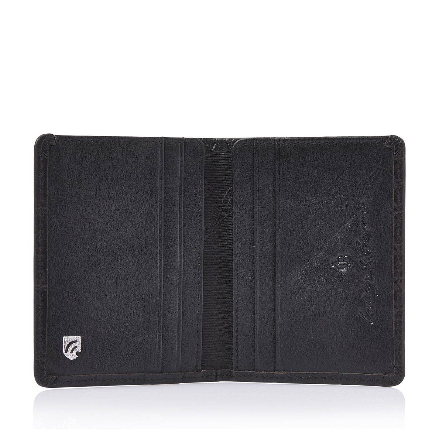 Castelijn & Beerens Croco Creditcard Etui - voor 6 pasjes - met RFID bescherming - zwart