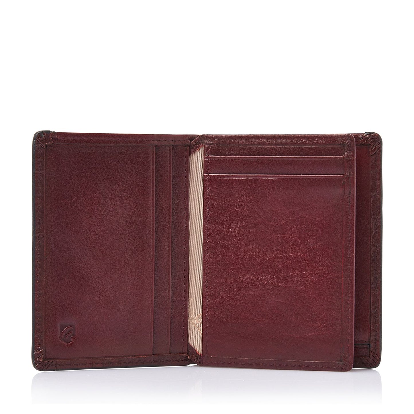 Castelijn & Beerens Croco Mini Wallet - voor 10 pasjes - met RFID bescherming - rood