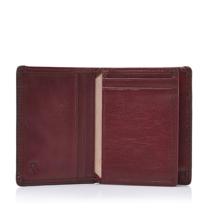 Castelijn & Beerens Croco Mini Wallet - voor 10 pasjes - met RFID bescherming - rood
