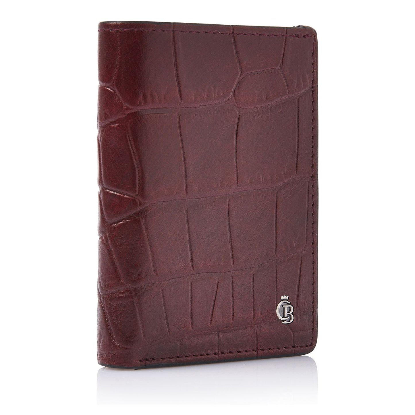 Castelijn & Beerens Croco Mini Wallet - voor 10 pasjes - met RFID bescherming - rood
