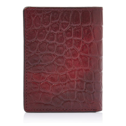 Castelijn & Beerens Croco Mini Wallet - voor 10 pasjes - met RFID bescherming - rood