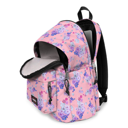 Eastpak Day Office Rugzak School - 15.6" laptopvak - floral bloom pink