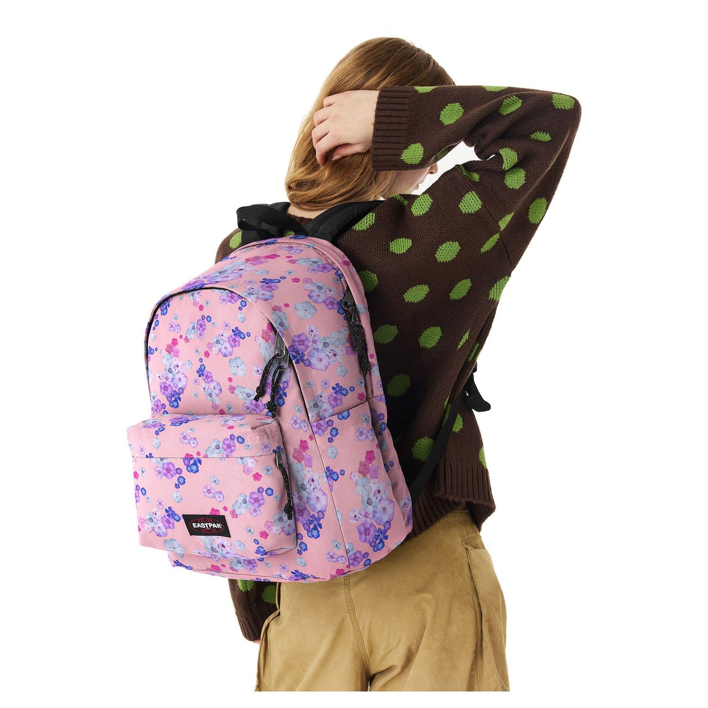 Eastpak Day Office Rugzak School - 15.6" laptopvak - floral bloom pink