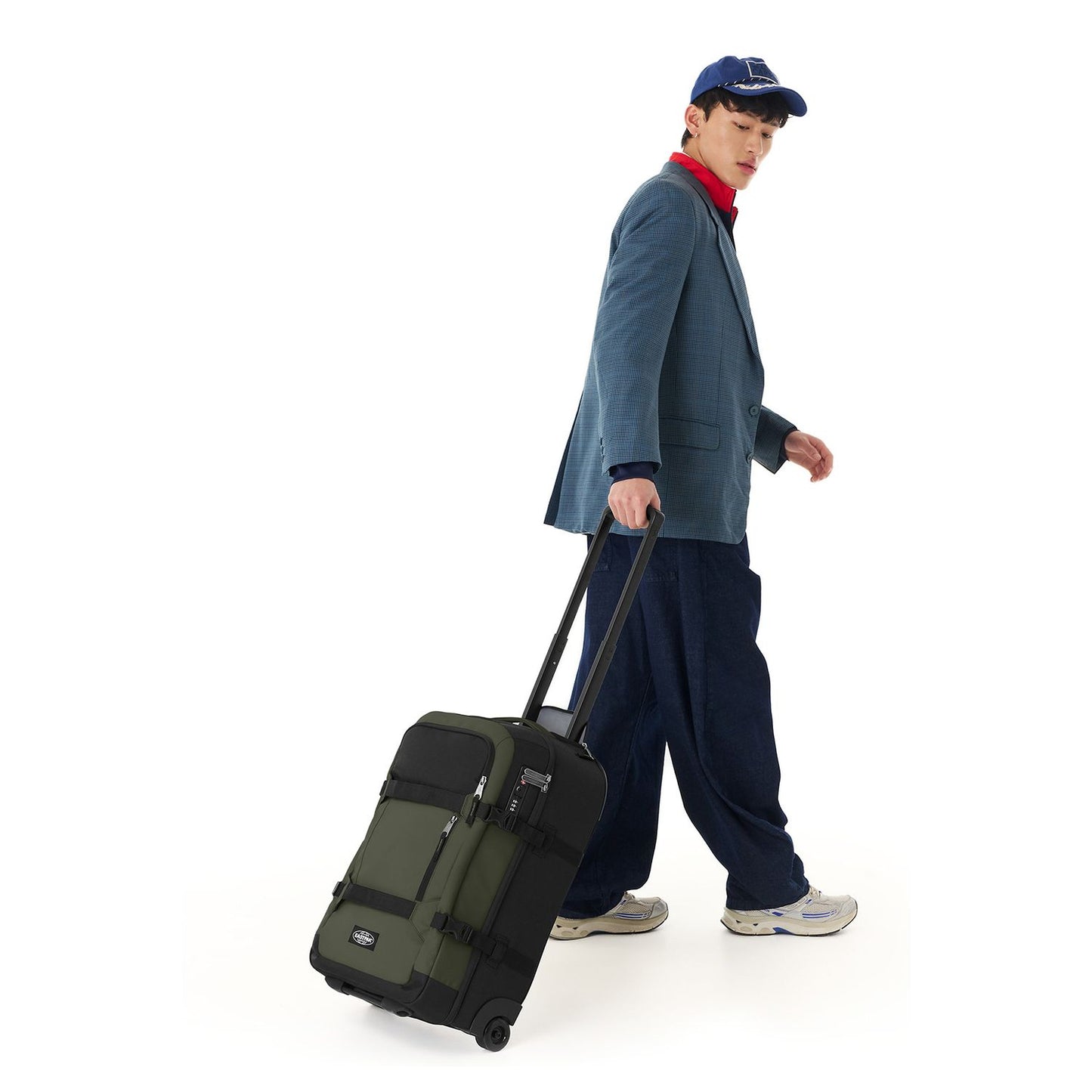Eastpak Transit'r Pro S Handbagage Reistas 2 Wielen 56 cm - 44 liter - 56x36x23 cm - khaki pro coated