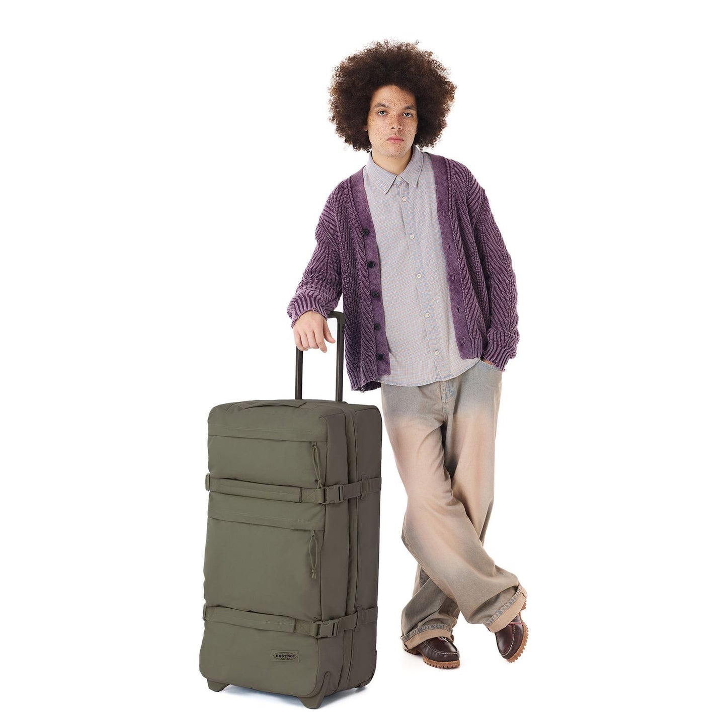 Eastpak Transit'r Plus L Reistas 2 Wielen 80 cm - 105 liter - 80x44x33 cm - monotone khaki