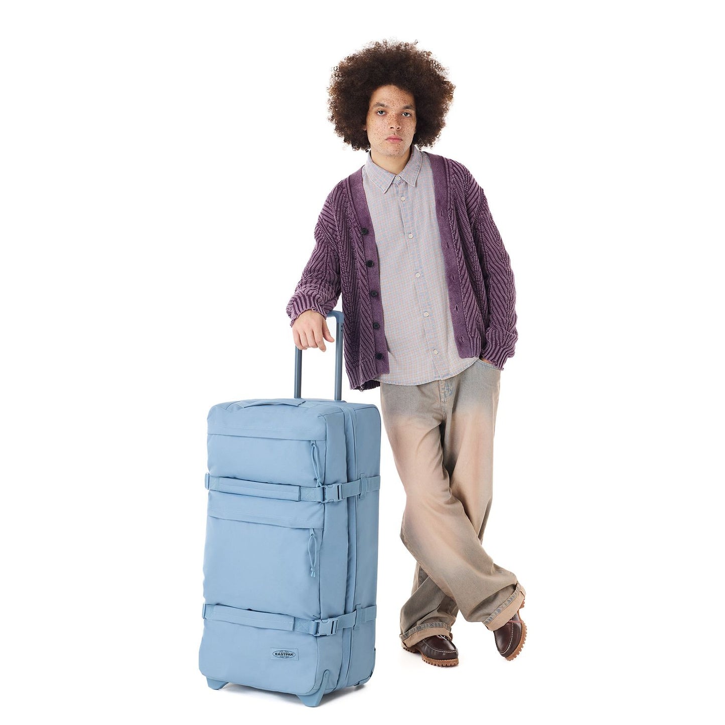 Eastpak Transit'r Plus L Reistas 2 Wielen 80 cm - 105 liter - 80x44x33 cm - monotone blue