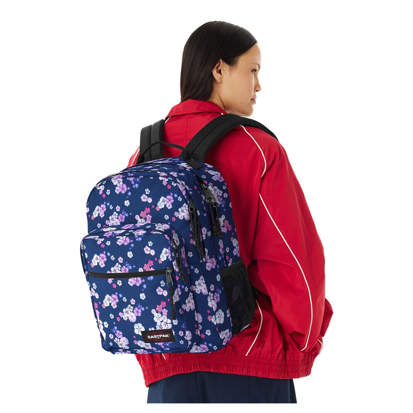 Eastpak Morius Rugzak School - 15" laptopvak - floral bloom navy
