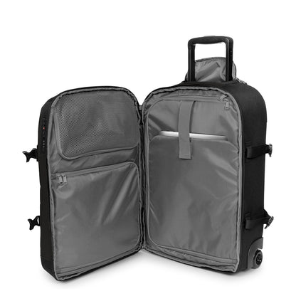 Eastpak Transit'r Pro S Handbagage Reistas 2 Wielen 56 cm - 44 liter - 56x36x23 cm - black pro coated