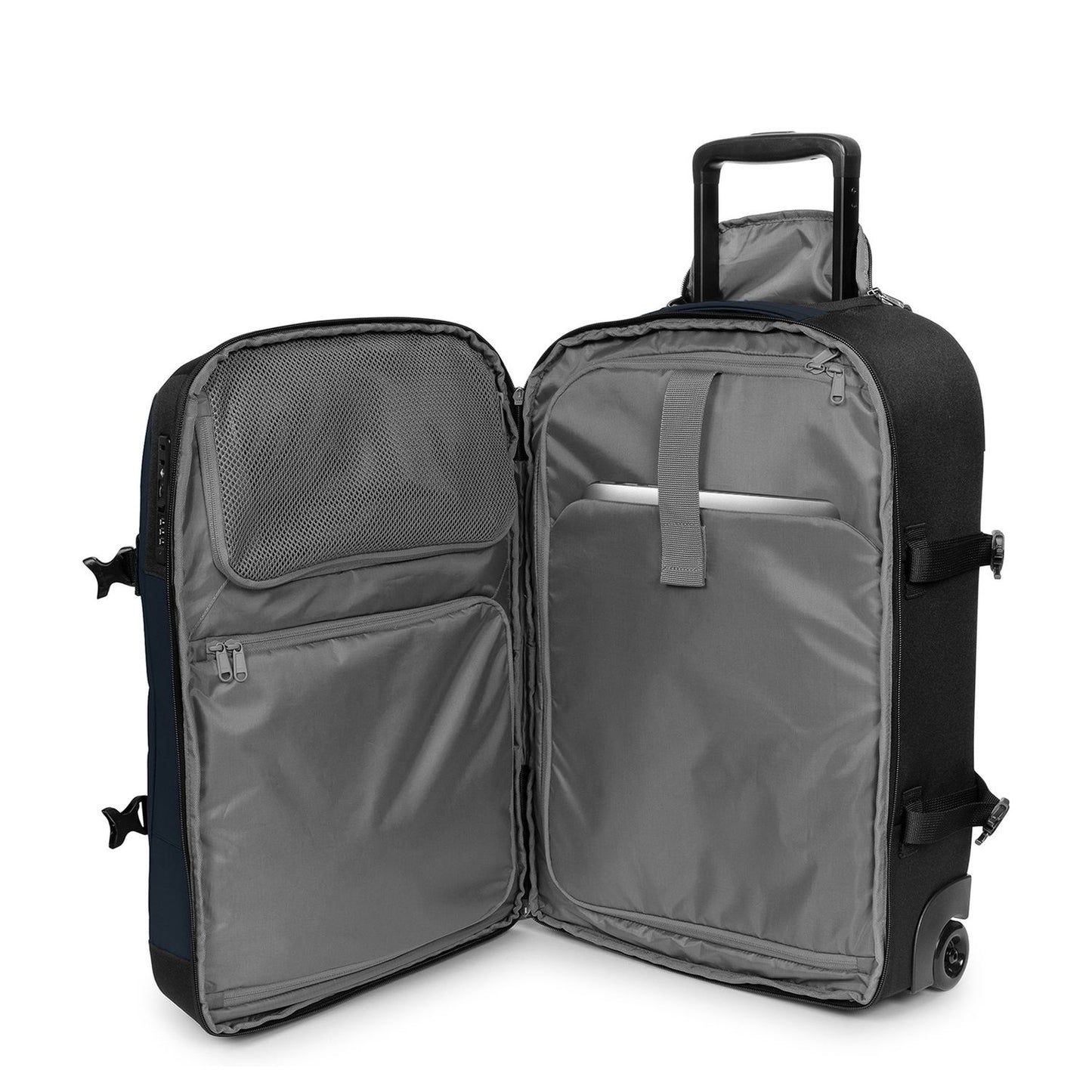 Eastpak Transit'r Pro S Handbagage Reistas 2 Wielen 56 cm - 44 liter - 56x36x23 cm - navy pro coated