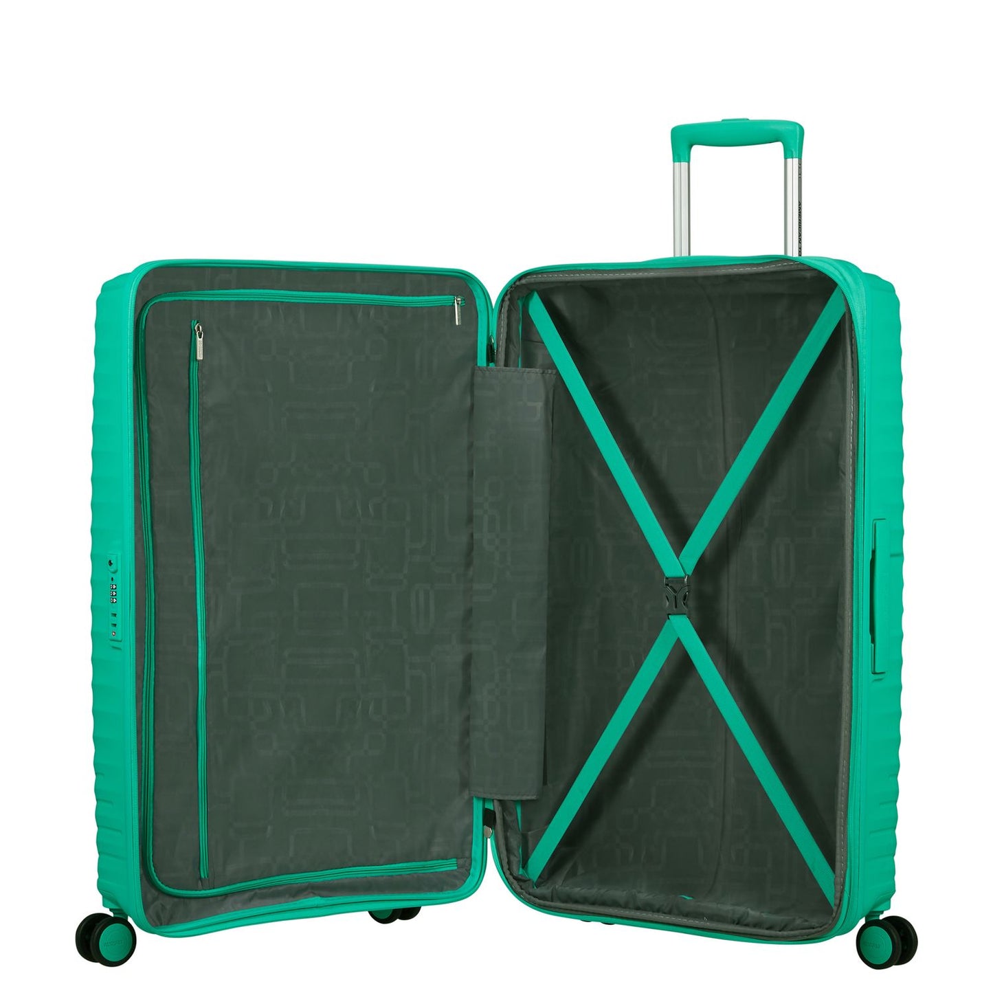 American Tourister Diablast Spinner 78 cm - Uitbreidbaar 98/111 liter - 78x49x31/34 cm - cyber aqua