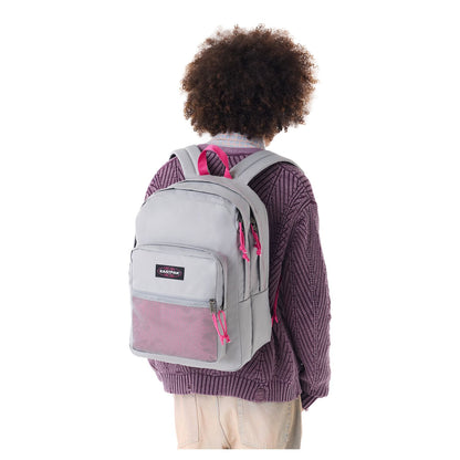 Eastpak Pinnacle Rugzak School kontrast grey pink